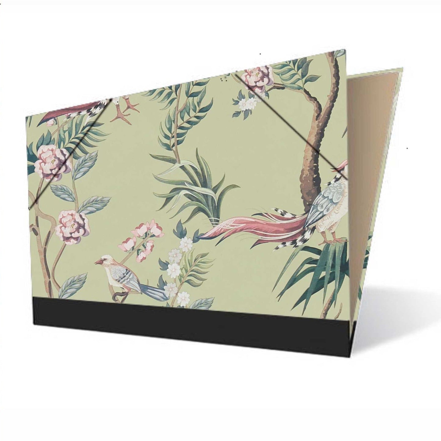 Tekenmap Birds Green | A3