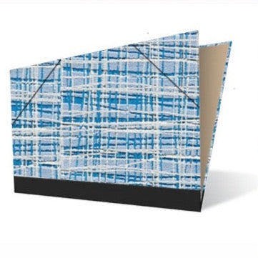 Tekenmap Spirito blauw / wit | A4 - Tekenmappen.nl