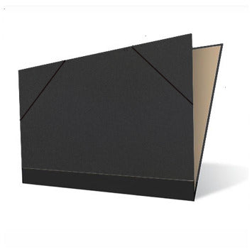 Tekenmap 'Zelf te versieren' Zwart | A4 - Tekenmappen.nl