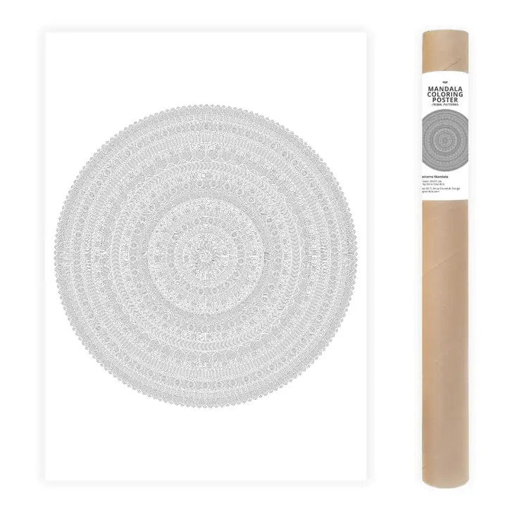 XL kleurplaat 'Mandala'