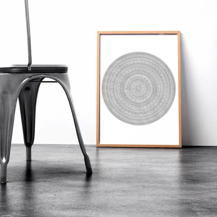 XL kleurplaat 'Mandala'